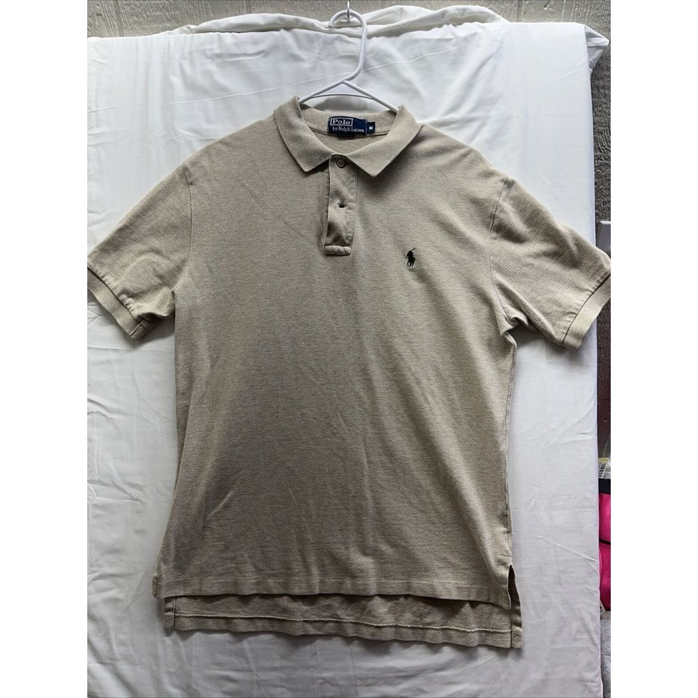 Polo Ralph‎ Lauren Polo Mens Size Medium Tan Polo